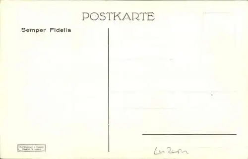 Studentika Ak Luzern, Haller, Semper Fidelis, Student mit Fahne