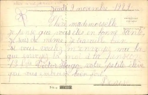 Künstler Ak Mauzan, Kinder in Tracht, Brief