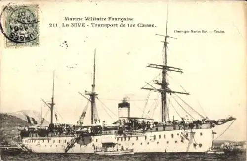 Ak Marine Segel Kriegsschiff, La Nive