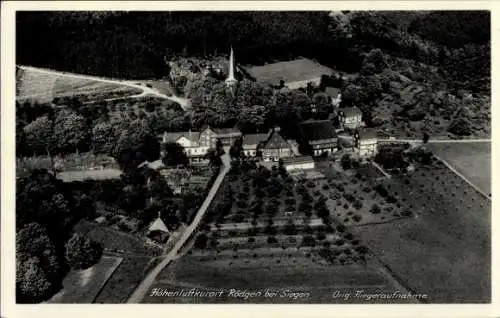 Ak Rödgen Obersdorf Wilnsdorf im Siegerland, Fliegeraufnahme