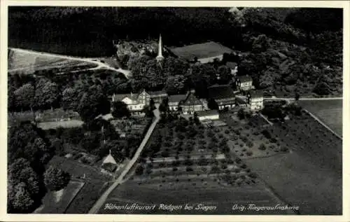 Ak Rödgen Obersdorf Wilnsdorf im Siegerland, Fliegeraufnahme