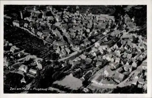 Ak Zeil am Main Unterfranken, Luftaufnahme