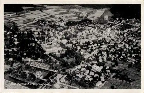 Ak Bad Pyrmont in Niedersachsen,  Flugzeug aus