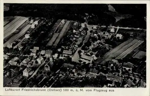 Ak Friedrichsbrunn Thale im Harz, Luftkurort  Luftaufnahme, 580 m ü. M.