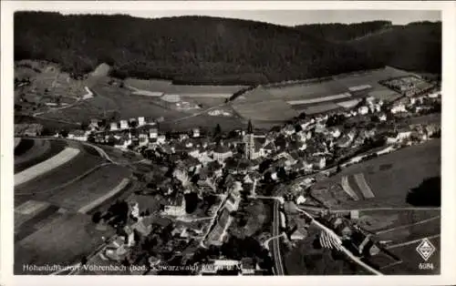 Ak Vöhrenbach im Schwarzwald Baden, Fliegeraufnahme