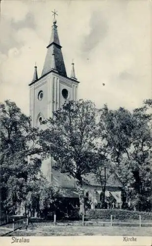 Ak Berlin Friedrichshain Stralau, Kirche