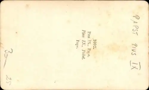 CdV Papst Pius IX., Porträt