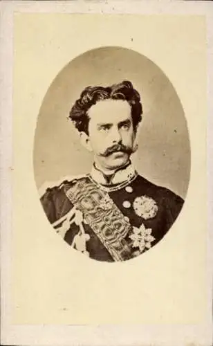 CdV König Umberto I., Porträt