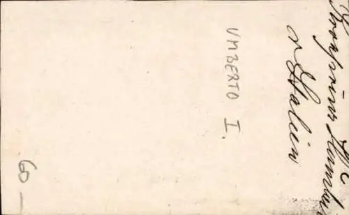 CdV König Umberto I., Porträt