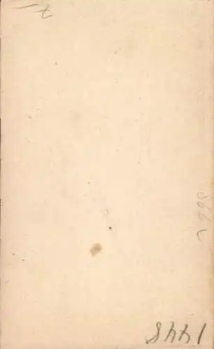 CdV Standportrait eines jungen Mannes