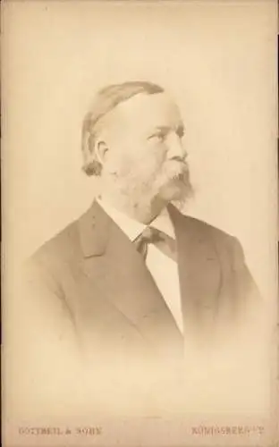 CdV Portrait eines Mannes im Profil