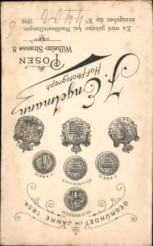 CdV Portrait einer jungen Frau