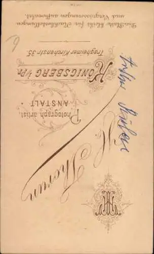 CdV Portrait eines jungen Mannes