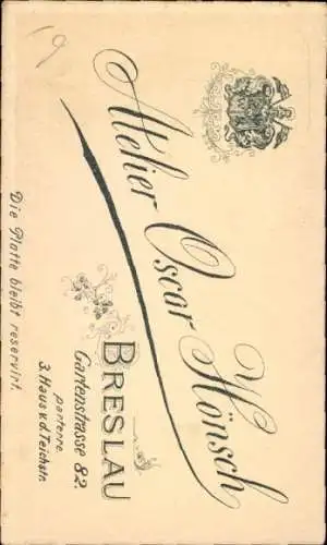 CdV Portrait einer Frau, Halskette