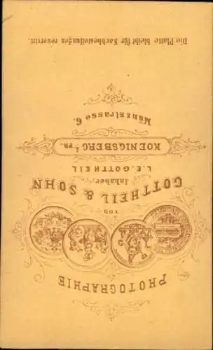 CdV Portrait eines Mannes, Anzug