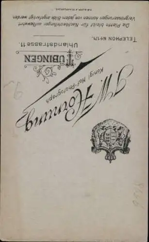 CdV Tübingen, Student, Portrait, Bossert, Köpf