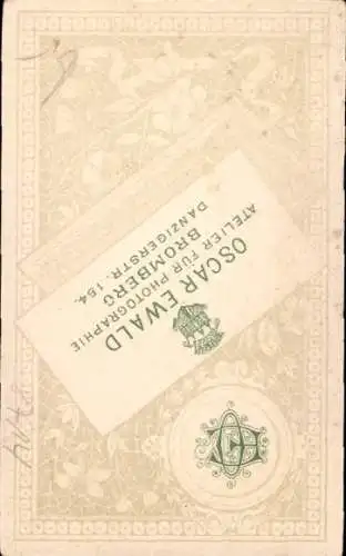 CdV Kinderportrait, sitzendes Kleinkind