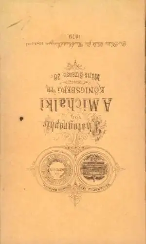 CdV Portrait eines Mannes im Anzug, Fliege