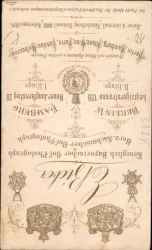 CdV Portrait eines Geistlichen