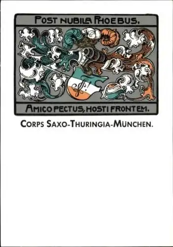 Studentika Ak München, Corps Saxo Thuringia, Wappen