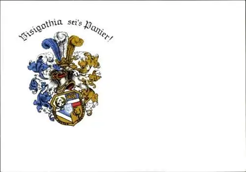 Studentika Ak Rostock, Corps Visigothia, Wappen, Augustenstraße 32