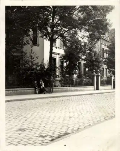 Foto Ak Münster in Westfalen, Haus Levemann, Straßenansicht, August 1933