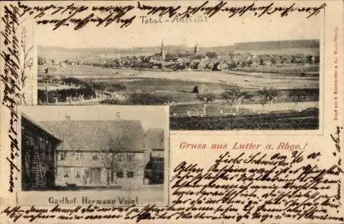 Ak Lutter am Barenberge Niedersachsen, Panorama, Gasthof Hermann Voigt