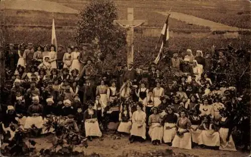 Ak Deidesheim im Kreis Bad Dürkheim, Schluss der Weinlese 1911, Weingut Kommerzienrat Fritz Eckel