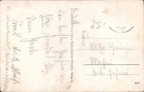 Ak Miszkowice Michelsdorf im Riesengebirge, Gaststätte H.Rasper, Ev. Schule, Kirchen, Kriegerdenkmal
