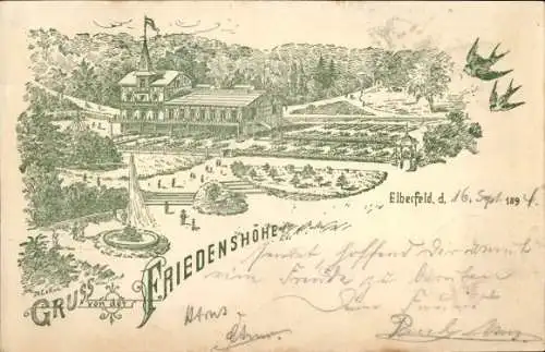 Vorläufer Litho Elberfeld Wuppertal, Friedenshöhe