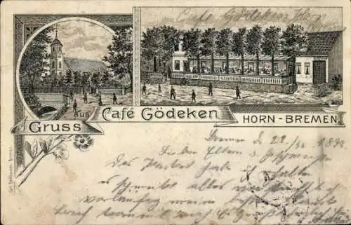 Litho Horn Lehe Hansestadt Bremen, Café Gödeken