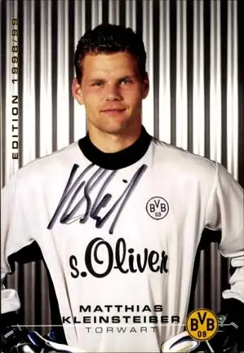 Autogrammkarte Fußballer Matthias Kleinsteiber, BVB 09, Borrussia Dortmund, Autogramm