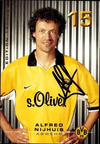 Autogrammkarte Fußballer Alfred Nijhuis, BVB 09, Borrussia Dortmund, Autogramm