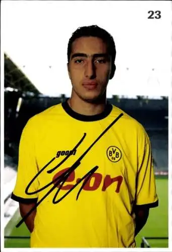 Autogrammkarte Fußballer Ahmed Reda Madouni, BVB 09, Borrussia Dortmund, Autogramm