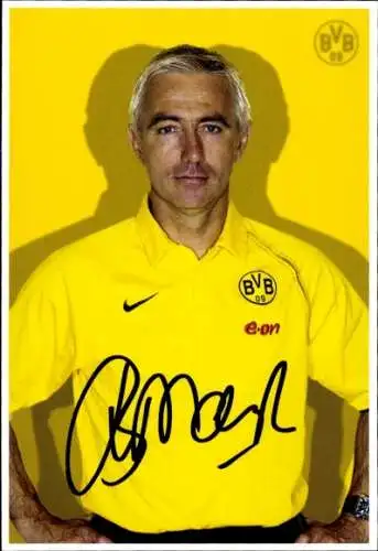 Autogrammkarte Trainer Bert Van Marwijk, BVB 09, Borrussia Dortmund, Autogramm