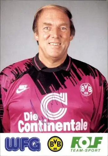 Autogrammkarte Fußballer Hartmut Wiegandt, BVB 09, Borrussia Dortmund, Autogramm
