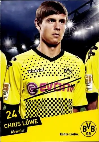 Autogrammkarte Fußballer Chris Löwe, BVB 09, Borrussia Dortmund, Autogramm