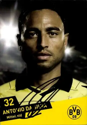 Autogrammkarte Fußballer Antonio da Silva, BVB 09, Borrussia Dortmund, Autogramm