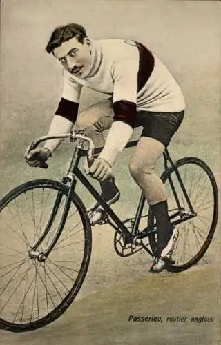 CPA Cycliste Passerleu, routler anglais