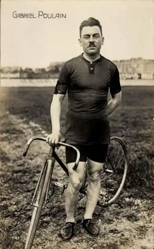 CPA Gabriel Poulain, cycliste français, Portrait