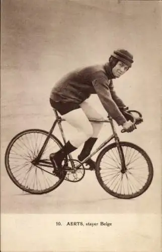 Ak Radrennfahrer Aerts, belgischer Steher