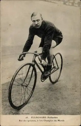 CPA Ellegaard, cycliste, Hollandais Roi des sprinters, 6 fois Champion du Monde