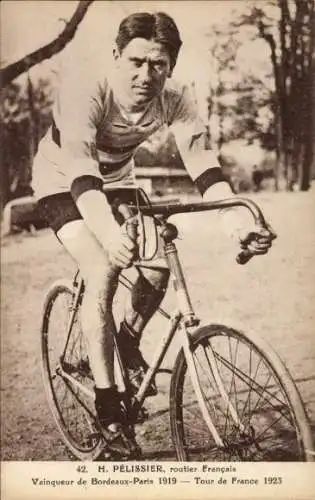 CPA Henri Pélissier, cycliste, routier Français Vainqueur de Bordeaux-Paris 1919, Tour de France