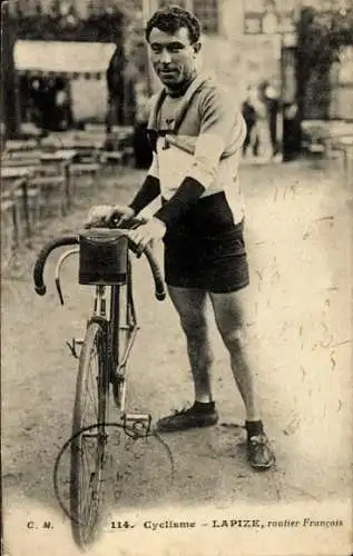 CPA Cycliste Lapize, routier Français