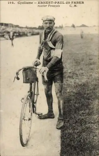 Ak Radrennfahrer Ernest-Paul dit Faber