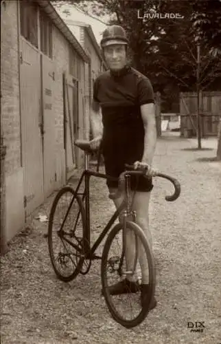 Ak Radrennfahrer Lavalade, Fahrrad