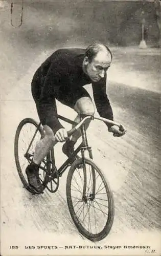 CPA Cycliste Nat Butler, Stayer Américain
