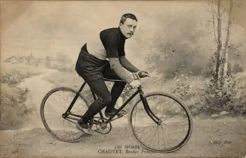 CPA Cycliste Chauvet, routier Français