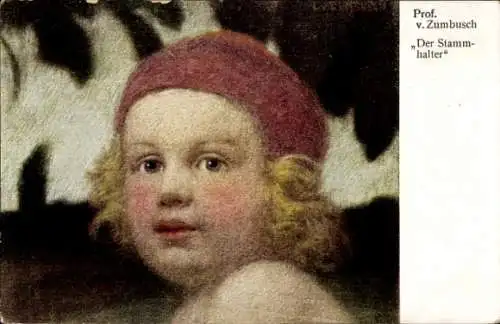Künstler Ak Zumbusch, von, Der Stammhalter