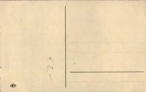 Künstler Ak Feldpostbrief, Frau beim Schreiben